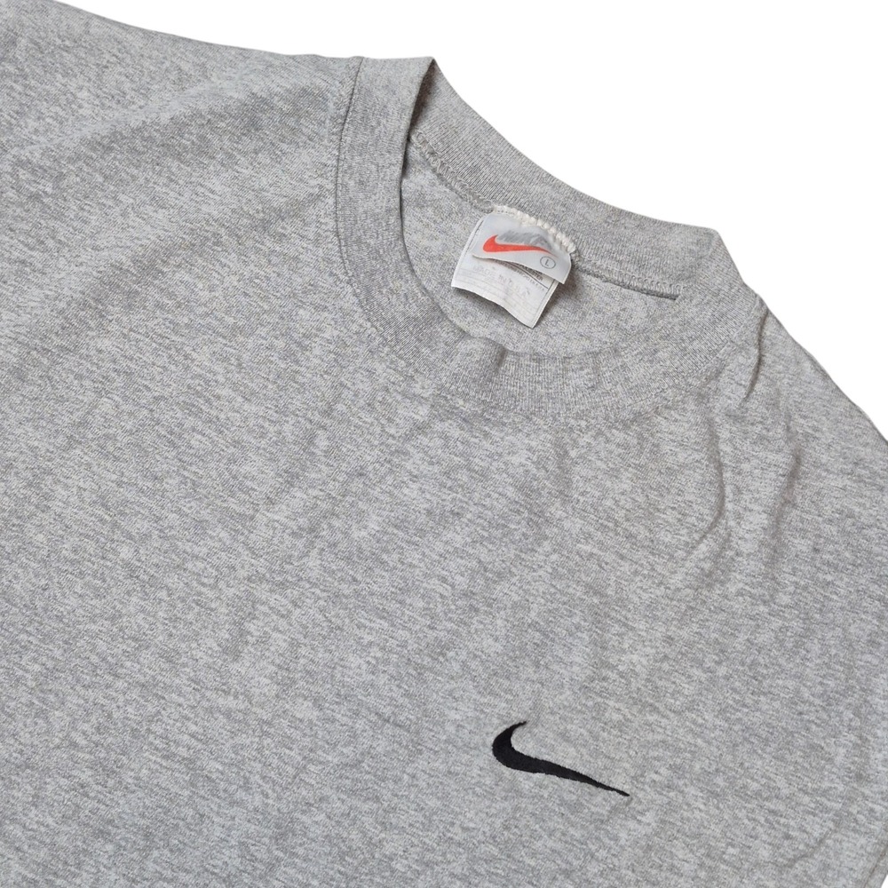 VTG 90s Nike‎ Tank Top Men's L Gray Sleeveless Swoosh Athletic Shirt Made in USA